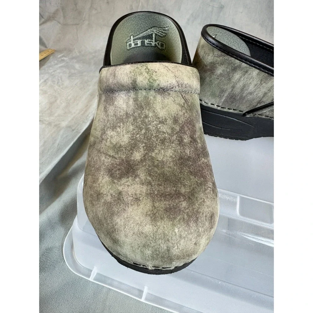 Dansko  XP 20 Professional Camo Clogs Women Suede Slip On Shoes Nurse  Sz 9 / 40 - Picture 4 of 16